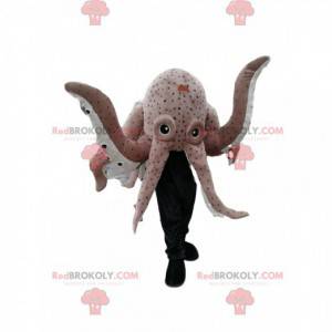 Mascot gigantische grijze octopus. Octopus kostuum -